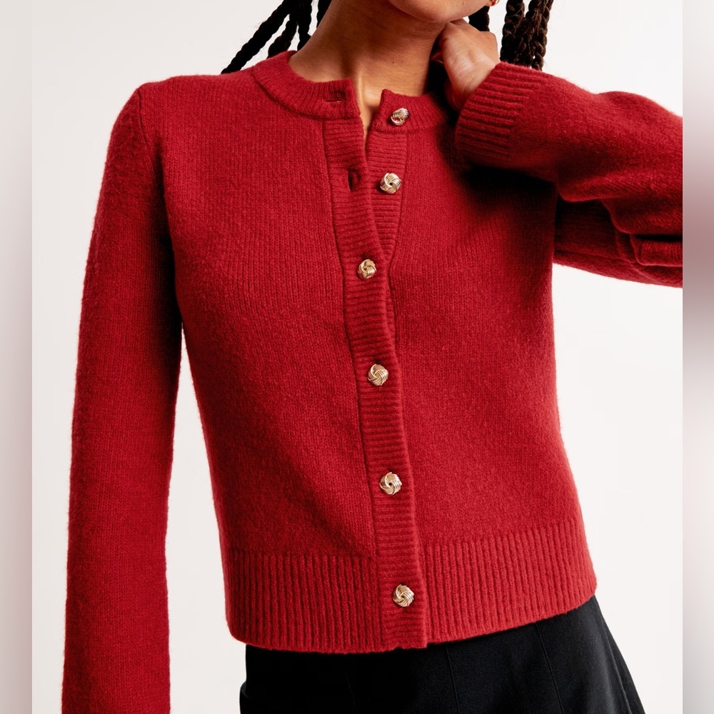 Abercrombie and Fitch Women’s Fairisle Crew Cardigan